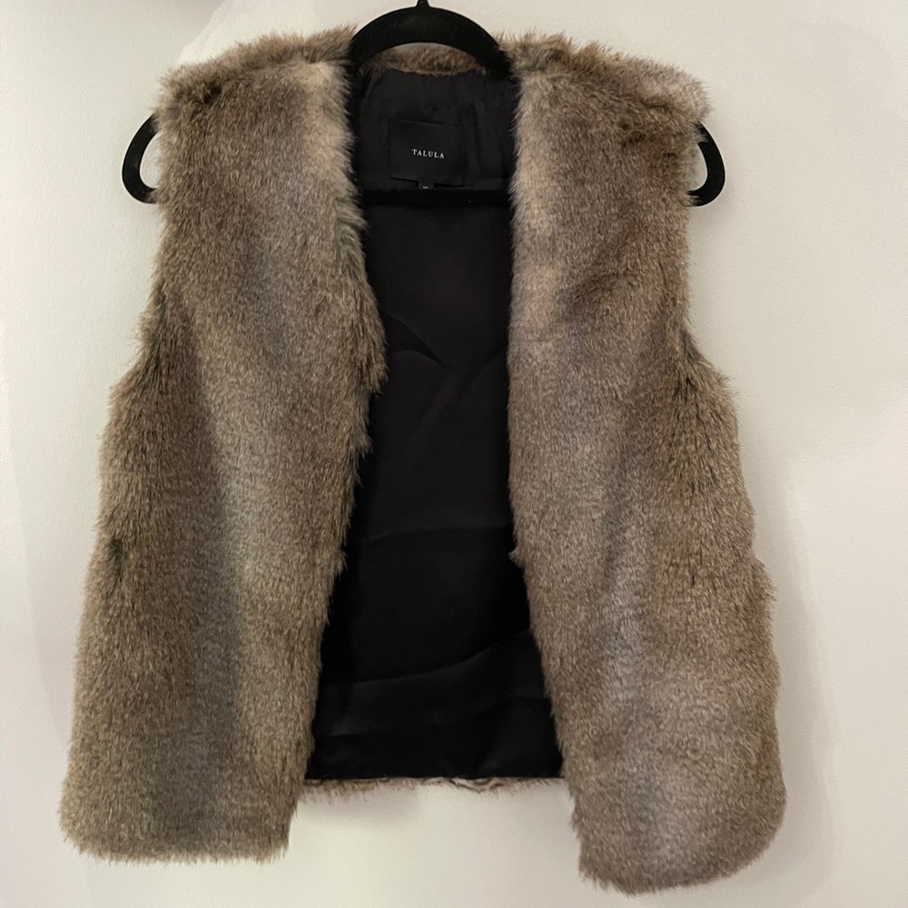 Talula faux fur vest